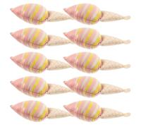 Toyvian 10 Globos 3D de Helado Mini Rosa Mate para Fiestas de Cumpleaños Decoraciones para Eventos Temáticos Globos de Aluminio en Forma de Cono Pack de 10 Unidades