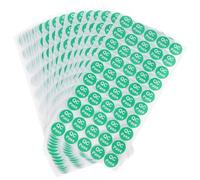 Toyvian 10 Hojas Etiquetas Adhesivas Redondas Etiquetas Aprobadas para Prueba de Calidad Papel Redondas Verde Claro, para Gestión de Almacén y Procesos de Inventario
