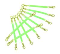 Toyvian 10 Llaveros Retráctiles con Cordón Elástico de Plástico y Resorte Metálico Llavero Pequeño Verde con Mosquetón Correa para Teléfono y Llaves Uso Diario y Viajes