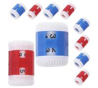 Toyvian 10 Marcadores de Puntos para Tejer y Ganchillo Contador de Vueltas Manual Plástico Resistente Colores Azul y Rojo Tamaño Grande y Pequeño Kit Portátil para Proyectos de