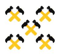 Toyvian 10 Martillos de Juguete de Plástico para Mini Martillo de Imitación Ergonómico Herramientas de Simulación para Juegos de rol Set de 10 Piezas para Fiestas y Aprendizaje