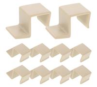 Toyvian 10 Piezas Adaptador de Soportes de Marco para Cama de Ñiño, Gancho de Plástico Blanco para Tablero de Almacenamiento, Soporte Estable para Tablas de 1.8-2cm en Uso Doméstico