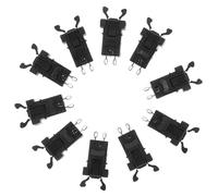Toyvian 10 Piezas Conjunto de Pestillo de Empuje para Tapa de Basura Negra, Material Abs y Hierro, Funcionamiento Suave y Reemplazable, Adecuado para Uso Doméstico en Cubos Tapa Táctil