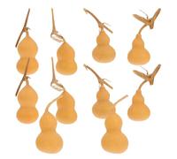 Toyvian 10 Piezas de Calabazas Naturales Mini para Decoración de Hogar Tacto Cómodo y Diseño Artesanal, Ideales para Tienda o Centro Comercial Varios Estilos