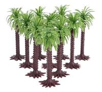 Toyvian 10 Piezas de Palmeras Tropicales de de plástico para decoración de Tartas, dioramas, Trenes, ferrocarriles, jardín de Hadas.