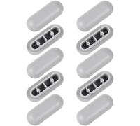 Toyvian 10 Piezas Junta Adhesiva para Asiento de Inodoro, Plástico | Cierre Silencioso, Reduce Golpes, Apoyo para Bidé y Superficies de Vidrio, Uso Doméstico y Escolar