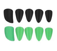 Toyvian 10 Piezas Pipa Fingernails Protectors Set Large Finger Picks For Professional Adult Stringed Instrument Playing