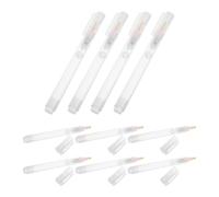 Toyvian 10 Piezas Rotulador de Pintura Recargable Transparente | Cuerpo de Plástico y Fibra, Punta Redonda, Suministro en Lote, para Acrílicos y Bocetos Rápidos
