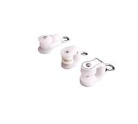 Toyvian 10 Piezas Ruedas para Riel de Cortina de Aleación Resistentes al Óxido para Ventanas y Puertas con Rodillos Grandes Cuadrados