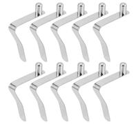 Toyvian 10 Piezas Shaped Compressed Spring Tent Snap Clips Elastic Buckles For Tent Poles and Canoe Paddles Reliable Outdoor Accessories Solid Head