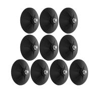Toyvian 10 Piezas Soporte para Saco de Boxeo Base de Succión de Goma Negro, Ventosas de Alta Resistencia, Portátil, Instalación Apta Suelo, para Punching Bag y Sandbag, Gimnasio en Casa