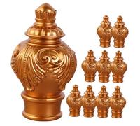 Toyvian 10 Piezas Tope Barra Cortina Decorativo Pétalo Estilo Europeo Material PVC Duradero Accesorios Ventana Fácil Instalación Resistente