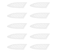 Toyvian 10 Unidades Fundas Protectoras de Punta de Plástico Blanco para Cortadores y Cuchillos de Cocina, Ligeras y Seguras para Uso en Cocina y Picnics al Aire Libre