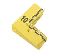 Toyvian 10 Unidades Marcadores de Evidencia de Plástico Amarillo Portátiles con Escala para Accidentes de Tráfico E Investigaciones de Campo, Alta Visibilidad y Uso Práctico