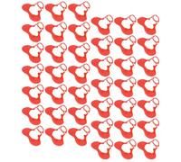 Toyvian 100 Gafas Antipicoteo para Gansos de Plástico Reutilizables y Resistentes al Desgaste, Color Rojo, Ideales para Aves de Corral en Granjas Grandes