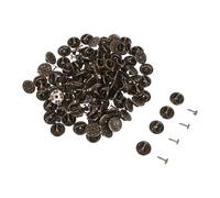 Toyvian 100 Juegos Broches de Cobre para Pines de Solapa Cierres Metálicos Resistentes para Manualidades DIY y Uso Diario Accesorios Versátiles para Broches Insignias y Sombreros