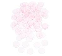 Toyvian 100 Piezas Fichas de Bingo Transparentes Contadores para Matemáticas y Fiestas Accesorios para Actividades Educativas y Noches de Póker