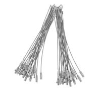 Toyvian 100 Piezas Llavero De Cable De Acero Inoxidable Kit De Llaveros Mosquetón para Exteriores para Llaves De Coche y Etiquetas De Equipaje