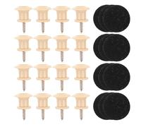 Toyvian 100 Piezas Plastic Guitar Strap Locks With Screws Non-slip Mushroom Head End Pins Replacement Strap Buttons For Acoustic Electric Bass Ukulele Banjo Secure Mounting Accessories