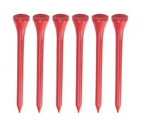 Toyvian 100 Piezas Tees de Madera de 8,3cm al Aire Libre, Rojos | Tees de Yardas, para Golfistas, Madera, Diseño Flexible, Ayuda a Elevar la Bola, Uso Exterior