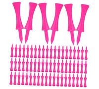 Toyvian 100 Piezas Tees de Plástico de Accesorios Resistentes y Portátiles para Entrenamiento y Práctica Tees Antideslizantes para y Simuladores
