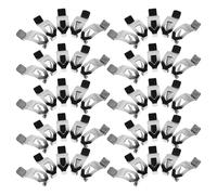 Toyvian 100 Unidades Clips de Fijación para Marcos de Fotos con Pestañas Resistentes Color Plateado para Asegurar el Respaldo del Cuadro de Manera Firme y Duradera