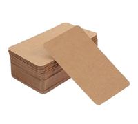 Toyvian 100piezas Cartulina Kraft para DIY Tarjetas Blanco Engrosadas para Escribir y Pintar Doble Cara Tarjetas Craft para Notas Vocabulario y Manualidades Papel Kraft Liso y Resistente