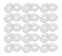 Toyvian 100piezas Topes para Pulseras de Silicona Antideslizantes Cuentas Espaciadoras Redondas de Goma para Posicionamiento Accesorios para Joyas DIY Compatibles con Dijes y Collares