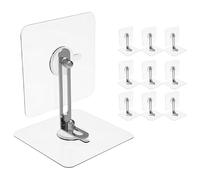 Toyvian 10juegos Dispositivo Anticaída sin Taladro para Muebles Anclajes de Pared para Estanterías Anclaje de Seguridad para Armarios Sala de Estar