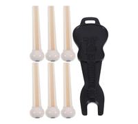 Toyvian 10juegos Kit De Clavijas Para Puente De Guitarra Acústica De Abs Extractor De Clavijas y Enrollador De Cuerdas Para Reemplazo Rápido