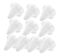 Toyvian 10piezas Alimentador De Ventosa Comedero De Cono para Gusanos Rojos Taza Flotante Comida Color Aleatorio