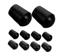 Toyvian 10piezas Almohadilla Antideslizante para Cordal de Violín Punta de Goma Negra para Contrabajo Protector de Pica para Uso Presentaciones