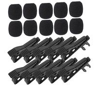 Toyvian 10piezas Micrófono De Solapa Mini Con Clips De Hierro Fácil De Llevar Para Voz Videoconferencias Grabación y Karaoke