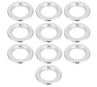 Toyvian 10piezas Protectores Metálicos para Caja De Cría Anillo Antimordeduras De Acero Inoxidable Repuesto De Protector De Agujero para Caseta De Nido De Pájaros Uso Pajarera o Casa De An