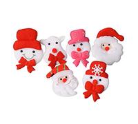 Toyvian 12 broches de Navidad con luz LED, broche luminoso para decoración de niños y adultos