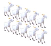 Toyvian 12 Figuras de Cabras Miniaturas de PVC Modelos Realistas de Animales de Granja Decoración para DIY Escenas Campestres y Manualidades Figuras de Oveja para Hogar y Educación