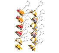 Toyvian 12 Llaveros Para Fiesta De Construcción Camión De Cemento De Fiesta Excavadora Llaveros Premios Para El Aula Llaveros Para Shower Suministros Para Fiestas De