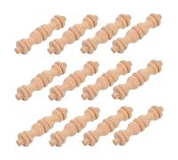 Toyvian 12 Piezas Balaustres de Madera Maciza Tallados Mano Pilares Rústicos para Decoración de Barra de Vino Armario y Mueble Estilo Puente Pequeño para Cocina y Sala de Estar