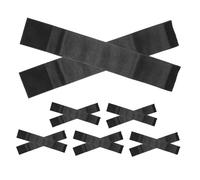 Toyvian 12 Piezas Brazaletes de Duelo Deportivos Negros Ajustables de Poliéster Transpirable para Equipos y Eventos Funerarios