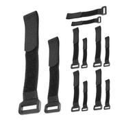 Toyvian 12 Piezas Correas de Bicicleta de montaña Correas para portabicicletas el plastico Negro
