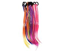 Toyvian 12 Piezas De Pelucas Trenzadas Con Cuerda Para Rastas Accesorios Para El Cabello Para Niñas Extensiones De Trenzas Extensiones De Cabello Sintético Postizos Sintéticos De
