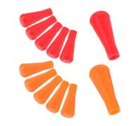 Toyvian 12 Piezas Flechas de Goma para Práctica Punta Roma Roja y Naranja, Diseñadas para Entrenamiento de Tiro en Casa y Reducción de Riesgos de Lesiones