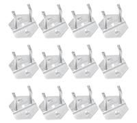 Toyvian 12 piezas Ganchos para Herramientas de Acero Resistente Colgadores Multiuso para Garaje y Almacenamiento Soporte para Herramientas con Recubrimiento Antióxido para Organización