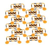 Toyvian 12 Piezas Juguetes Miniatura Señales Tráfico Barricadas Vallas Modelos para Escena Urbana Educativos