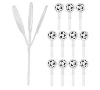 Toyvian 12 Piezas Mano de Aplausos Forma de Balón de Fútbol de Plástico Reutilizable y Ligera para Eventos Deportivos y Fiestas Temáticas de Fútbol