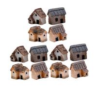 Toyvian 12 Piezas Miniatura para Miniatura Figuras de Aldea para Decoración DIY de Macetas con y Suculentas Ornamentos Resistentes para Jardín y Terrarios