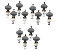 Toyvian 12 Piezas Perillas de ukelele perilla de cabezas de máquina sintonizador clavijas de afinación de instrumentos guitarra clavija para ukelele guitar tuning pegs Metal