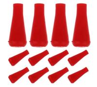 Toyvian 12 Piezas Puntas de Flecha de Goma Suave para Entrenamiento Seguro en Entornos Urbanos y Poblados, Color Rojo, Cabezas Romas para Práctica y Entrenamiento Juvenil