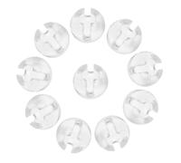 Toyvian 12 Piezas Topes de Cadena con Cuentas Transparentes para Persianas Verticales Accesorios de Repuesto para Estores Fijadores de Cadena Duraderos para Decoración y Funcionalidad