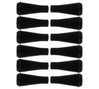 Toyvian 12 Puntas de Flecha de Goma Negras, Repuestos para Práctica de Tiro, Puntas Romas de Seguridad para Entrenamiento Deportivo y Tiro al Blanco en Exteriores, Pack 12